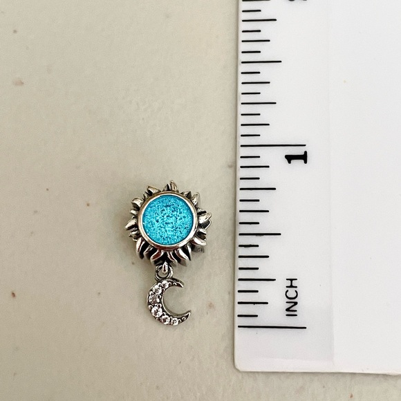 Celestial Sun and Moon Bracelet Charm - Picture 3 of 3